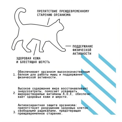 AJO Cat Аctive Сухой полнорационный корм для взрослых кошек с индейкой 10 кг