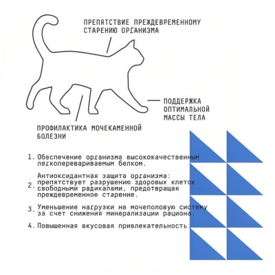AJO Cat Grand Master Сухой полнорационный корм для профилактики мочекаменной болезни для кошек старшего возраста с курицей 10 кг