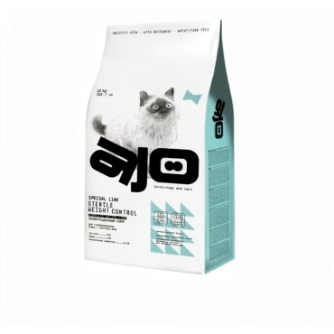 AJO Cat Sterile Weight Control Сухой полнорационный корм для стерилизованных кошек контроль веса с курицей 10 кг
