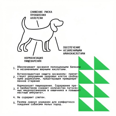 AJO Dog Mini Hypoallergenic Сухой корм с гречкой для профилактики проявлений аллергии и нормализации пищеварения для взрослых собак миниатюрных и малых пород с индейкой 2 кг.