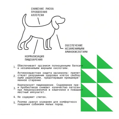 AJO Dog Mini Hypoallergenic Сухой корм с гречкой для профилактики проявлений аллергии и нормализации пищеварения для взрослых собак миниатюрных и малых пород с индейкой 12 кг.