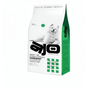 AJO Dog Hypoallergenic Сухой корм с гречкой для профилактики проявлений аллергии и нормализации пищеварения для взрослых собак средних и крупных пород оленина с гречкой 12 кг.