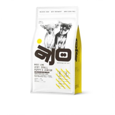 AJO Dog Very Small Puppy & Junior Сухой корм для щенков миниатюрных пород  индейка с гречкой 1,5 кг.