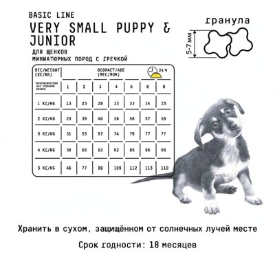 AJO Dog Very Small Puppy Junior Сухой корм для щенков миниатюрных пород индейка с гречкой 8 кг.