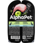 AlphaPet Superpremium Влажный полнорационный корм для собак с чувствительным пищеварением с кроликом и яблоком в соусе «Кролик и яблоко мясные кусочки в соусе» 100 гр.