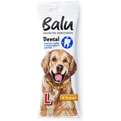 Balu Лакомство жевательное Dental для собак крупных пород размер L 12 шт х 36 гр.