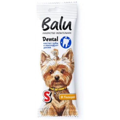 Balu Лакомство жевательное Dental для собак мелких пород размер S 12 шт. х 36 гр.