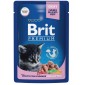 Brit Premium Влажный корм для котят белая рыба в соусе пауч 85 гр