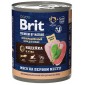 Brit Premium by Nature Консервы для взрослых собак всех пород с индейкой и уткой 850 гр.