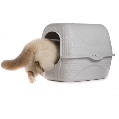 Bama Pet био-туалет для кошек PRIVE 42х50,5х39,6h см, белый