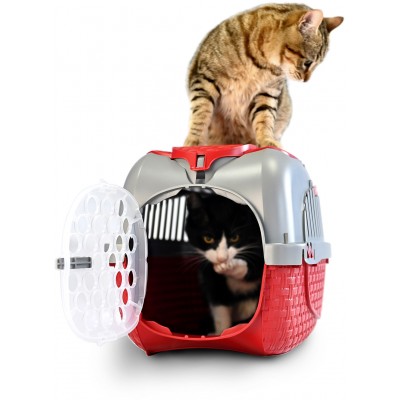 Bama Pet переноска KENNEL TOUR 52х33х34h см до 7 кг, красная