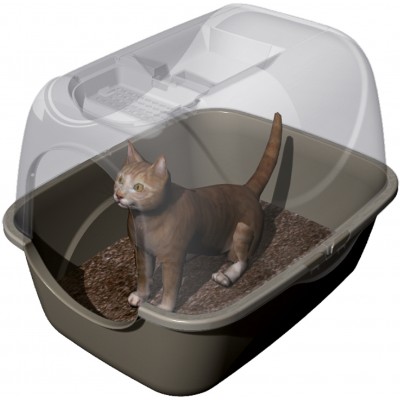 Bama Pet био-туалет для кошек PRIVE 42х50,5х39,6h см, коричневый