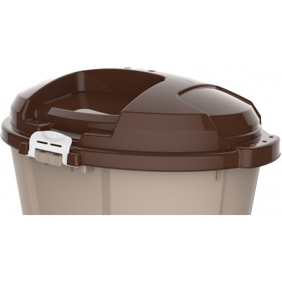 Bama Pet контейнер для хранения корма DADO ECO 60л 54х39х67h см, бежевый