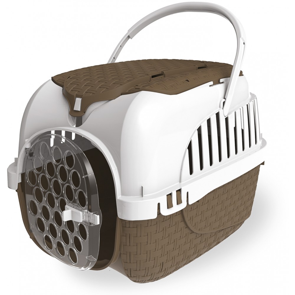 Bama Pet переноска KENNEL TOUR MAXI 59х38х37h см до 12 кг, коричневая