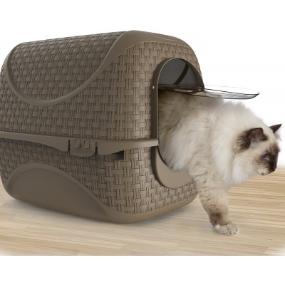 Bama Pet био-туалет для кошек PRIVE 42х50,5х39,6h см, коричневый