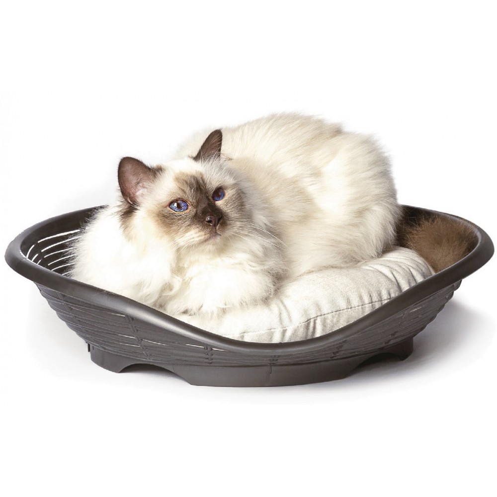 Bama Pet лежанка с подушкой PASHA 48х46х11h см, антрацит
