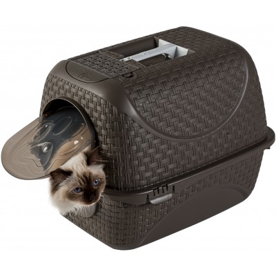 Bama Pet био-туалет для кошек PRIVE 42х50,5х39,6h см, коричневый