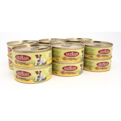 Berkley №6 Консервы для собак всех стадий жизни телятина 100 гр.