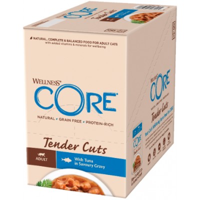 CORE Tender Cuts Влажный корм для кошек из тунца в виде нарезки в соусе 85 гр.