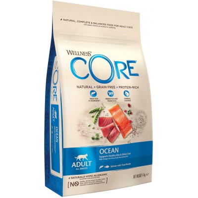 CORE Сухой корм для взрослых кошек из лосося с тунцом 4 кг.