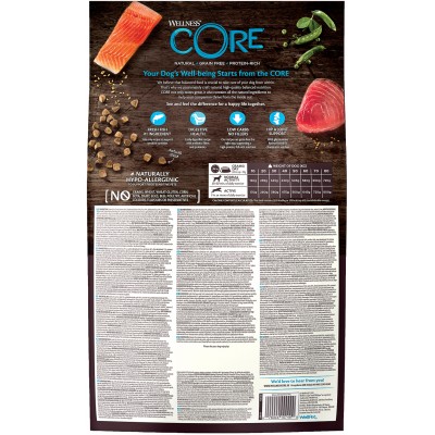 CORE Сухой корм для взрослых собак средних и крупных пород из лосося с тунцом 10 кг.