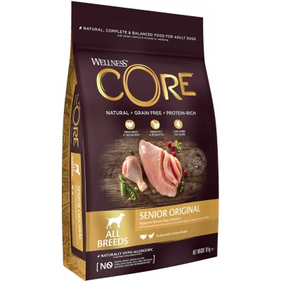 CORE Сухой корм для пожилых собак всех пород из индейки с курицей 10 кг.