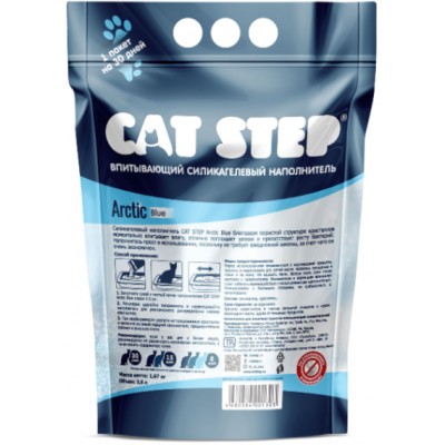 Cat Step Arctic Blue Наполнитель силикагель 1,67 кг. (3,8 л.)