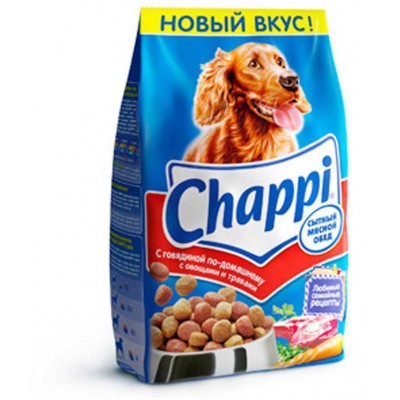 Chappi Сухой корм для собак cытный мясной обед с говядиной по-домашнему 2.5 кг.