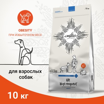 Craftia Galena Dog Weight Management (Obesity) Ветеринарная диета для собак при избыточном весе 10 кг