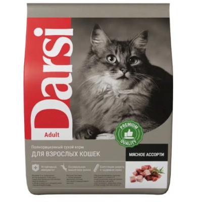 Darsi Adult Сухой корм для кошек мясное ассорти 1.8 кг.