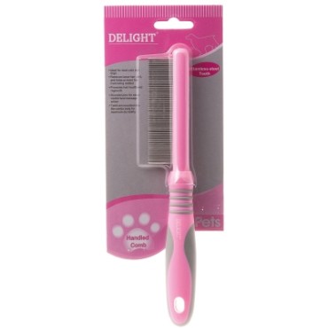 DeLIGHT ROSE Расческа с кольцами 56 зубьев
