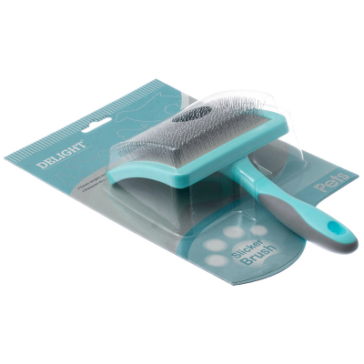 DeLIGHT AQUA Пуходерка пластик с каплей большая