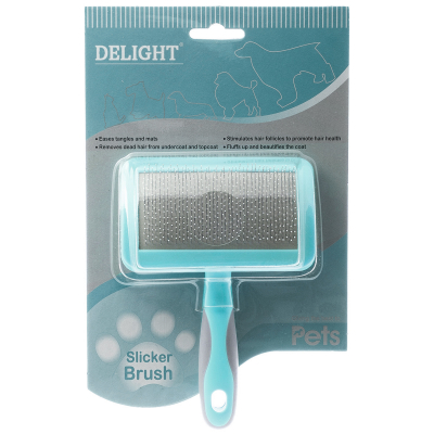 DeLIGHT AQUA Пуходерка пластик с каплей средняя