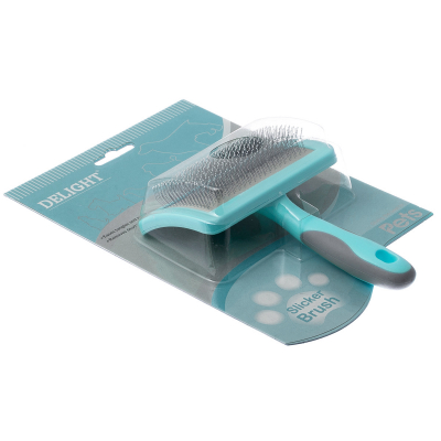 DeLIGHT AQUA Пуходерка пластик с каплей средняя