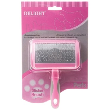 DeLIGHT ROSE Пуходерка пластик с каплей средняя