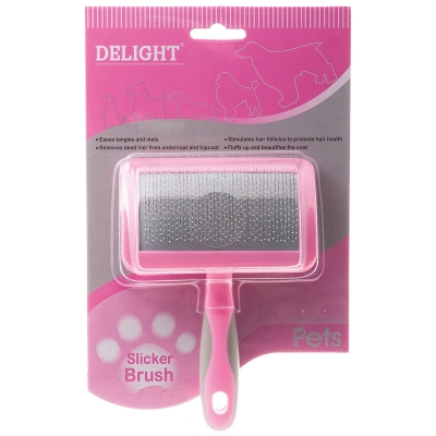 DeLIGHT ROSE Пуходерка пластик с каплей средняя