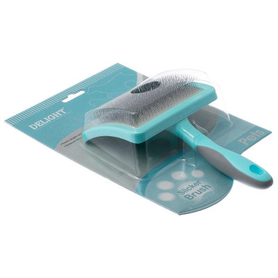 DeLIGHT AQUA Пуходерка пластик мягкий корд большая