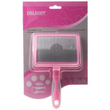 DeLIGHT ROSE Пуходерка пластик мягкий корд большая