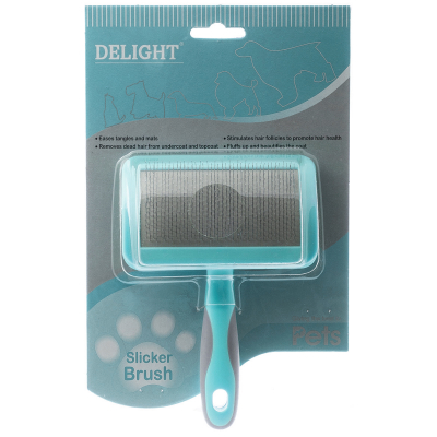 DeLIGHT AQUA Пуходерка пластик мягкий корд средняя