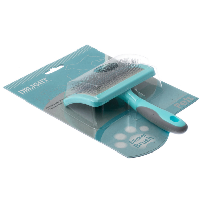 DeLIGHT AQUA Пуходерка пластик мягкий корд средняя