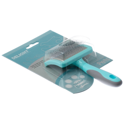 DeLIGHT AQUA Пуходерка пластик мягкий корд малая