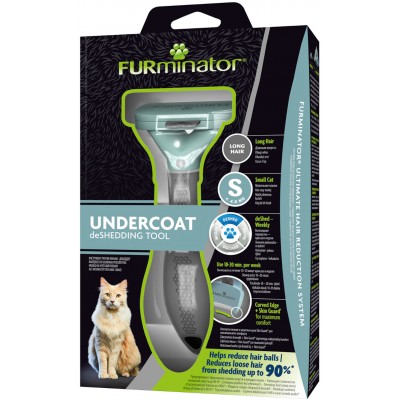 FURminator Фурминатор S для маленьких кошек c длинной шерстью