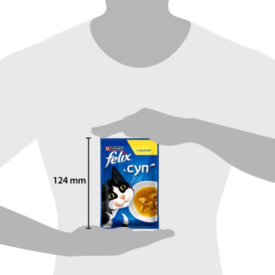 FELIX® Влажный корм Суп для взрослых кошек с курицей 48 гр