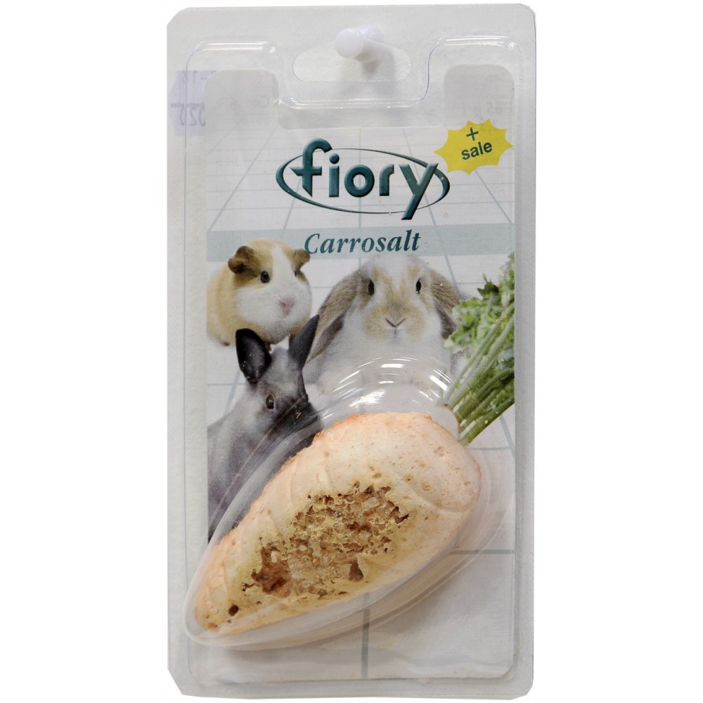  Fiory био-камень для грызунов Carrosalt с солью в форме моркови 65 гр.