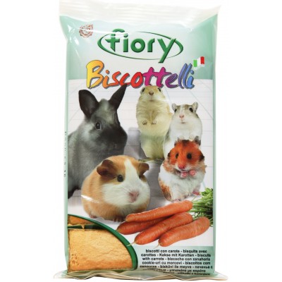 Fiory бисквиты для грызунов Biscottelli с морковью 35 гр.