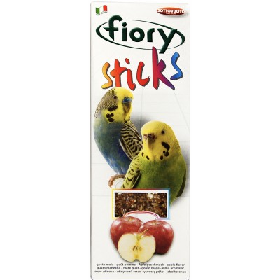Fiory палочки для попугаев Sticks с яблоком 2х30 гр.