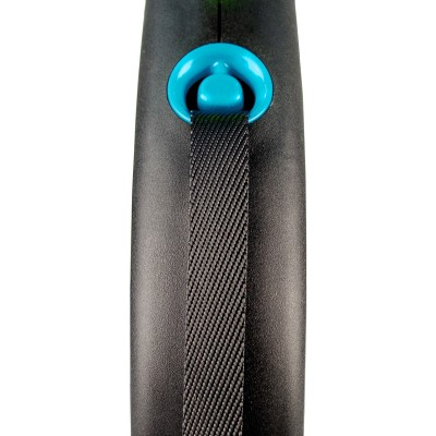 Flexi рулетка Black Design S (до 15 кг) 5 м лента черный/синий