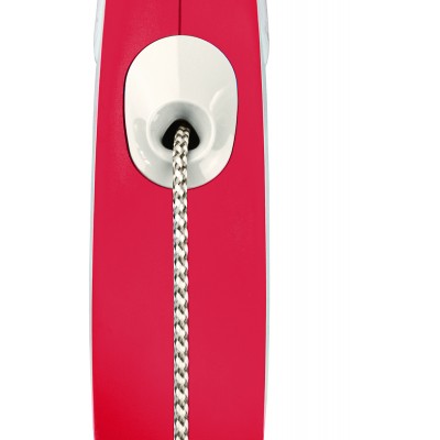 Flexi рулетка NEW LINE Comfort S (до 12 кг) трос 5 м серый/красный