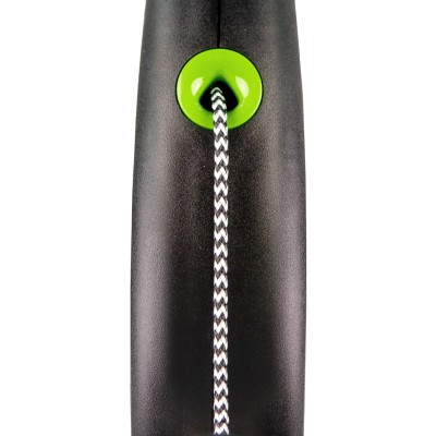 Flexi рулетка Black Design XS (до 8 кг) 3 м трос черный/зеленый
