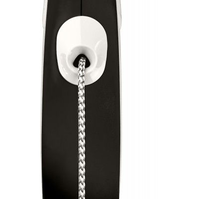 Flexi рулетка NEW LINE Comfort S (до 12 кг) трос 5 м серый/черный